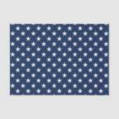 Patriottische marineblauw Vlag Stars Pattern Tissuepapier (Voorkant)