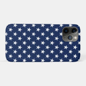 Patriottische marineblauwe USA-vlag sterrenpatroon Case-Mate iPhone Case (Achterkant (horizontaal))