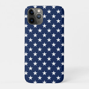 Patriottische marineblauwe USA-vlag sterrenpatroon Case-Mate iPhone Case