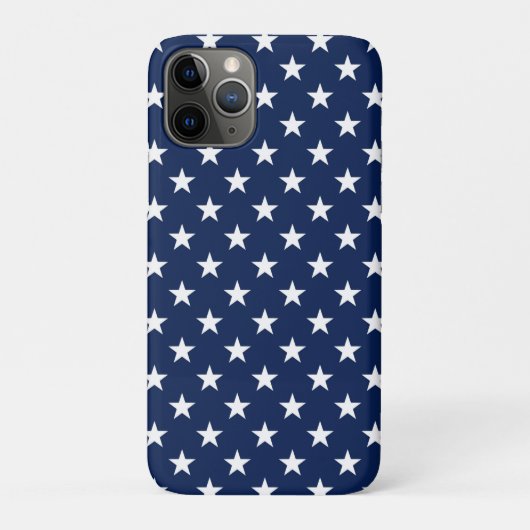 Patriottische marineblauwe USA-vlag sterrenpatroon Case-Mate iPhone Case (Achterkant)