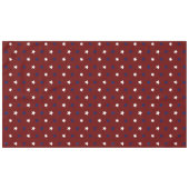 Patriottische maroon witte marinier blauwe sterren tafelkleed (Voorkant (Horizontaal))
