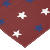 Patriottische maroon witte marinier blauwe sterren tafelkleed (Gekanteld)