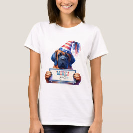 Patriottische Mastiff 'Merica Y'all T-shirt