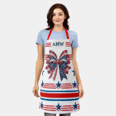 patriottische matching schort (Gedragen)