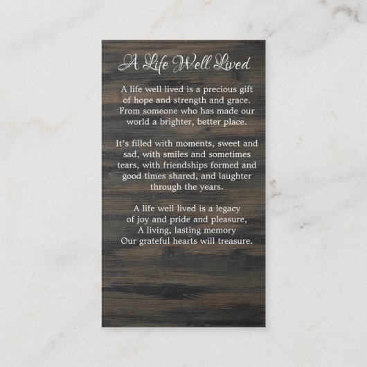 Patriottische Memorial Funeral Prayer Kaart VS-vla Contactkaartje (Achterkant)