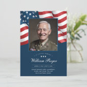 Patriottische Memorial Kaart Gebed Kaart (Staand voorkant)