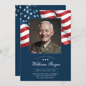 Patriottische Memorial Kaart Gebed Kaart (Voorkant / Achterkant)