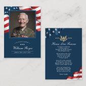 Patriottische Memorial Kaart Notitiekaartje (Voorkant / Achterkant)