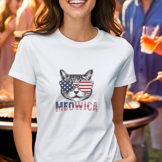 Patriottische Meowica Cat T-shirt