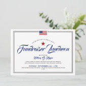 Patriottische, met de Amerikaanse vlag gelijkende  Kaart (Staand voorkant)