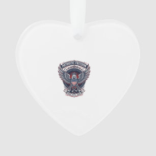 Patriottische Metal Vleugels Patriot Muziek Rock M Ornament