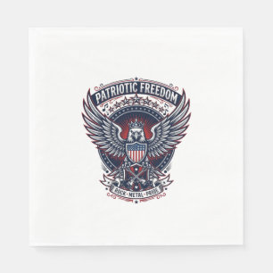Patriottische Metal Wings Patriot Muziek Rock Meta Servet