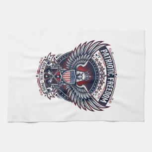 Patriottische Metal Wings Patriot Muziek Rock Meta Theedoek