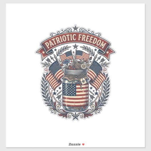 Patriottische Metselpot Landelijk Leven Sticker (Vel)