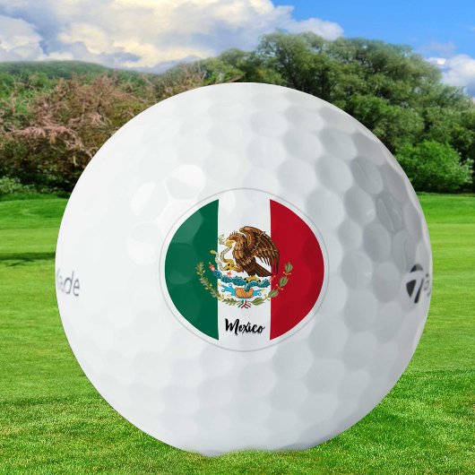 Patriottische Mexicaanse vlag Golf Balls, Eagle, M Golfballen