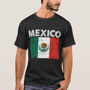 Patriottische Mexicaanse vlag  verergerd T-shirt