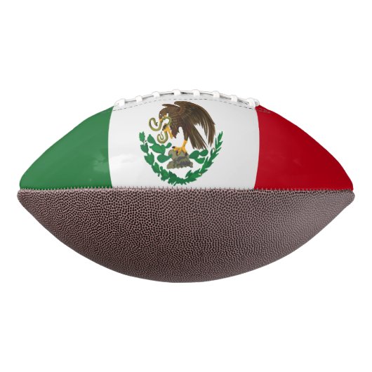Patriottische Mexico vlag American Football (Gedraaid 90)