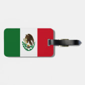 Patriottische Mexico vlag Bagagelabel (Achterkant horizontaal)