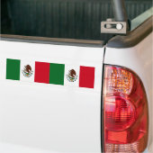 Patriottische Mexico vlag Bumpersticker (Op Truck)