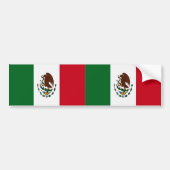 Patriottische Mexico vlag Bumpersticker (Voorkant)
