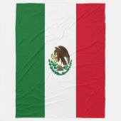 Patriottische Mexico vlag Fleece Deken (Voorkant)