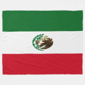 Patriottische Mexico vlag Fleece Deken (Voorkant (Horizontaal))