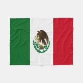 Patriottische Mexico vlag Fleece Deken (Voorkant (Horizontaal))