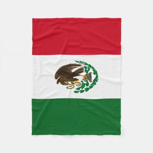 Patriottische Mexico vlag Fleece Deken (Voorkant)
