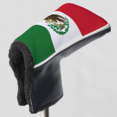 Patriottische Mexico vlag Golfheadcover (3/4 voorkant)