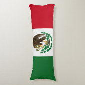Patriottische Mexico vlag Lichaamskussen (Voorkant Verticaal)