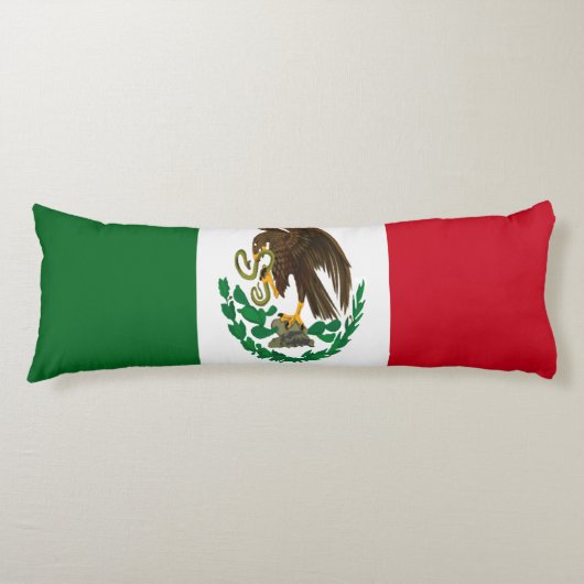Patriottische Mexico vlag Lichaamskussen (Voorkant)