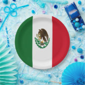 Patriottische Mexico vlag Papieren Bordje (Feest)