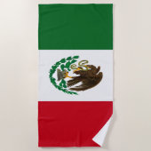 Patriottische Mexico vlag Strandlaken (Voorkant)