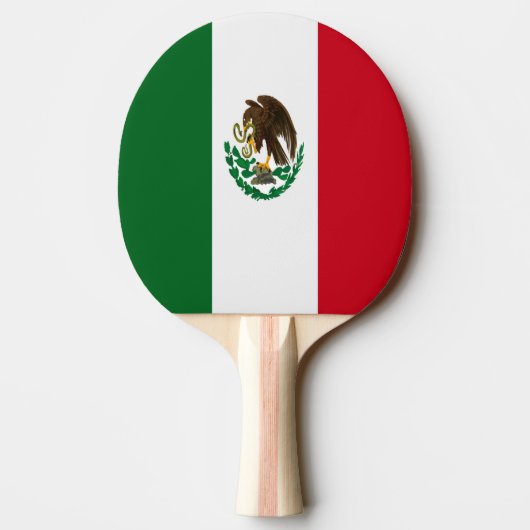 Patriottische Mexico vlag Tafeltennisbatje (Achterkant)