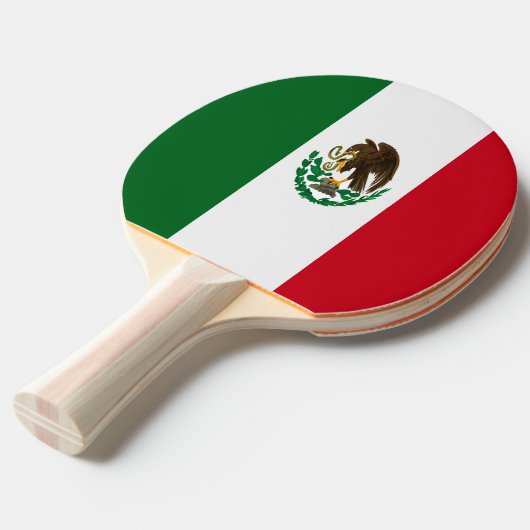 Patriottische Mexico vlag Tafeltennisbatje (Voorkant Gekanteld)