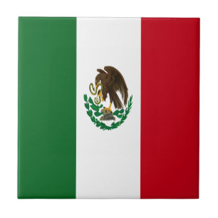Patriottische Mexico vlag Tegeltje