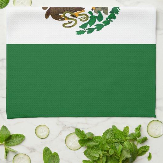 Patriottische Mexico vlag Theedoek (Gevouwen)