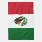 Patriottische Mexico vlag Theedoek (Verticaal)