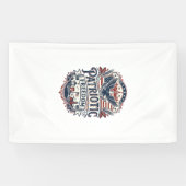 Patriottische Midwest Kleine Stad Trots Vector Afb Spandoek (Horizontaal)