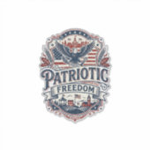 Patriottische Midwest Kleine Stad Trots Vector Afb Sticker (Voorkant)