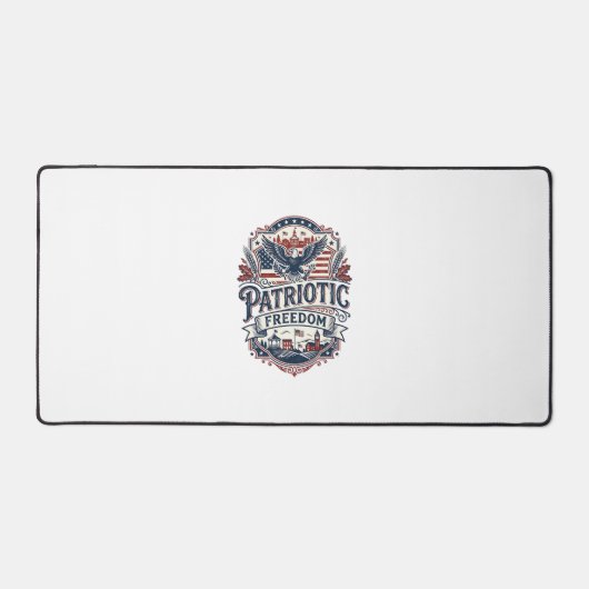 Patriottische Midwest Kleine Stad Trots Vector Gra Bureaumat (Voorkant)