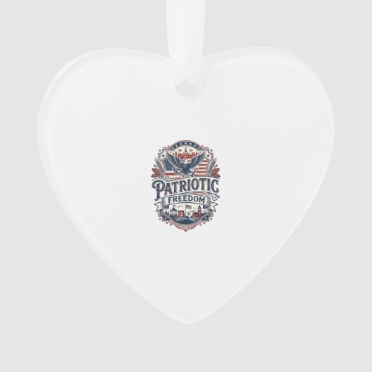 Patriottische Midwest Kleine Stad Trots Vector Gra Ornament (voorkant)