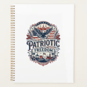 Patriottische Midwest Kleine Stad Trots Vector Gra Planner (Voorkant)