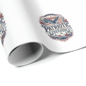 Patriottische Midwest kleine stad trots vectorafbe Cadeaupapier (Rol Hoek)