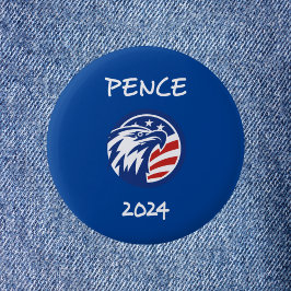 Patriottische Mike Pence 2024 Verkiezing Eagle Dar Ronde Button 5,7 Cm