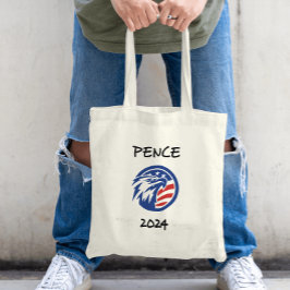 Patriottische Mike Pence 2024 Verkiezing Eagle T-s Tote Bag