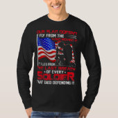 Patriottische militair veteraan T-Shirt (Voorkant)