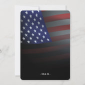 Patriottische Militaire Amerikaanse Vlag en Fotobr Kaart (Achterkant)