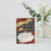 Patriottische militaire Amerikaanse vlag Plaatskaartje (Staand voorkant)