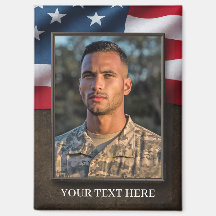 Patriottische Militaire Fotomagneet